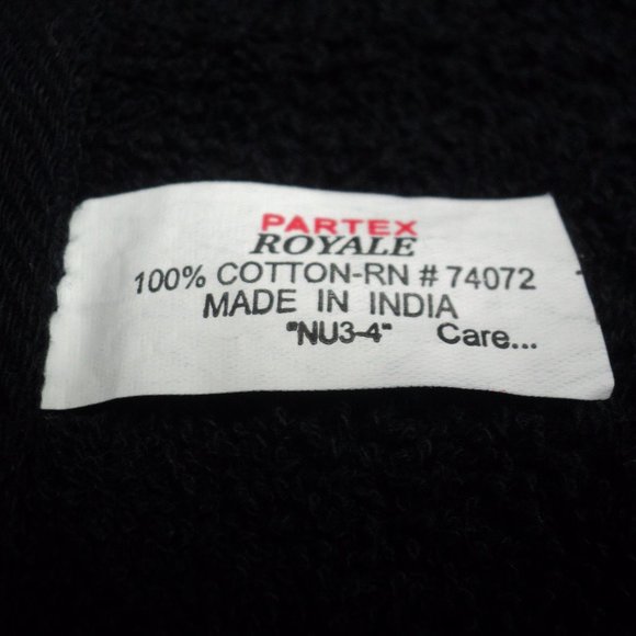 Set of 3 Hand Towels Black, 26" x 15 1/2" Partex Royale Cotton NEW - Picture 2 of 2